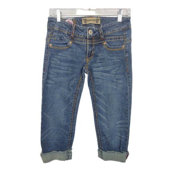 FreeStyle Revolution Jeans Capris Juniors Size 5‎ - Picture 1 of 7